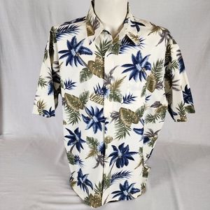 Pierre Cardin Palm Tree Hawaiian Shirt (3XLT)